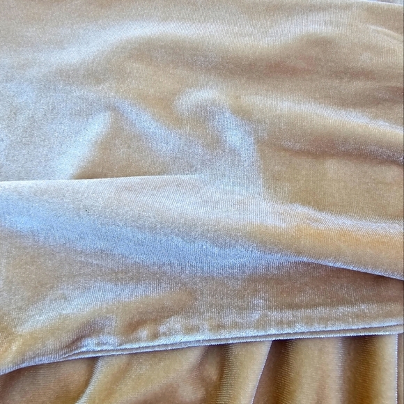 H&M Divided Beige/Light Gold Velour Cropped Hoodie. - Picture 6 of 8